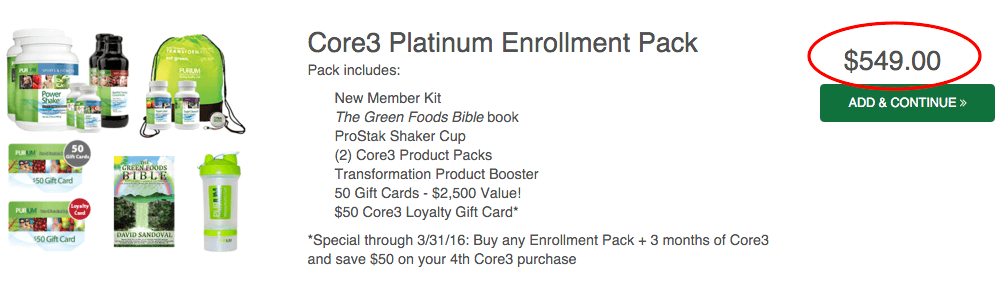 Platinum Enrollment Pack