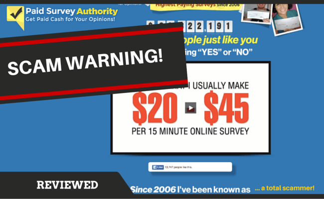 The 'Paid Survey Authority' Scam Is Busted!