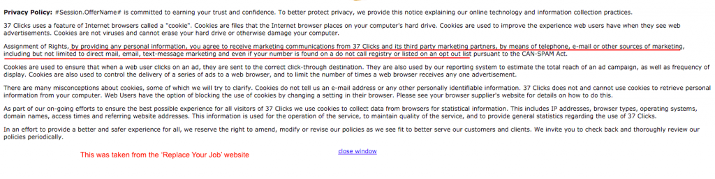 Privacy policy