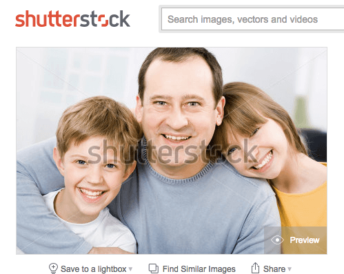 Same person is on ShutterStock