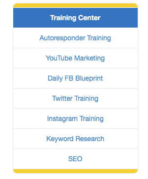 Training Center Tab
