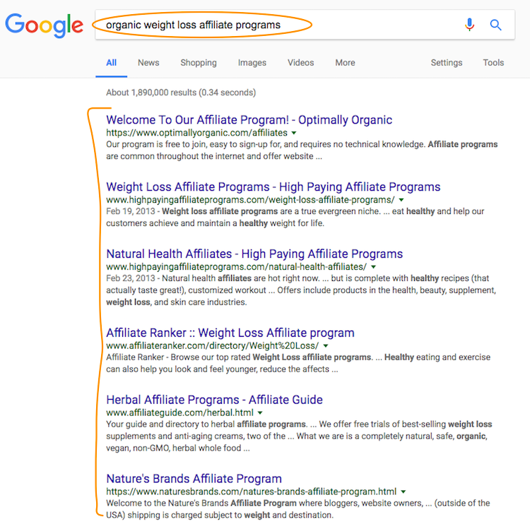 Finding an Affiliate Program With Google