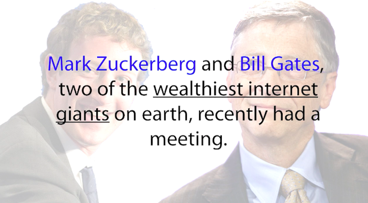 Bill Gates and Mark Zuckerberg Meeting