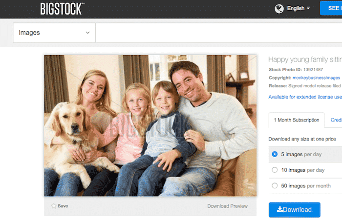 Stock Photo Chris Peters and Family