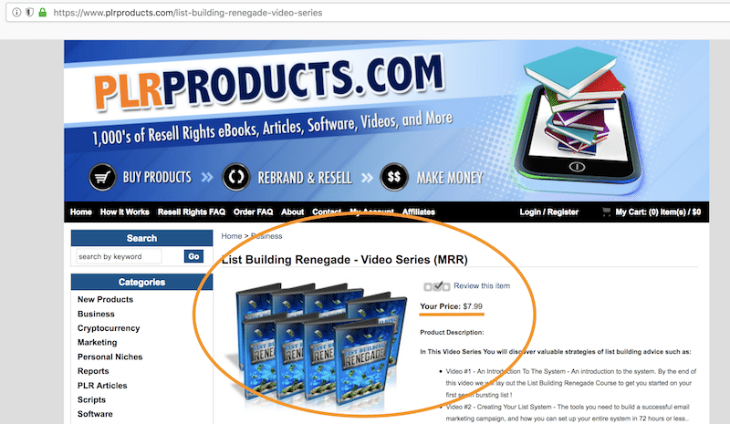 PLR Products
