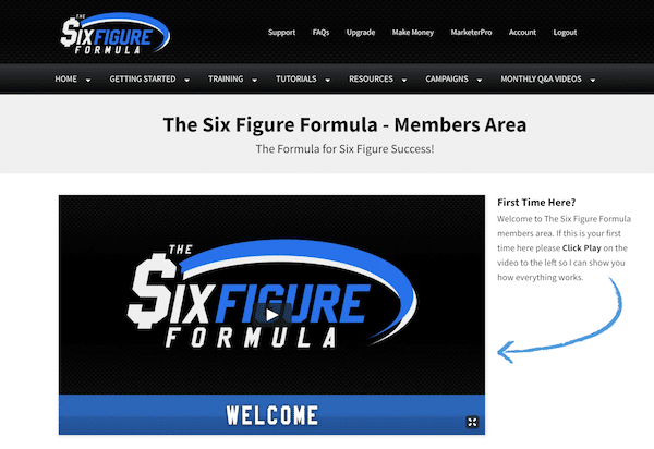 The Six Figure Formula Members Area
