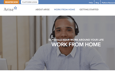 Arise work from home website