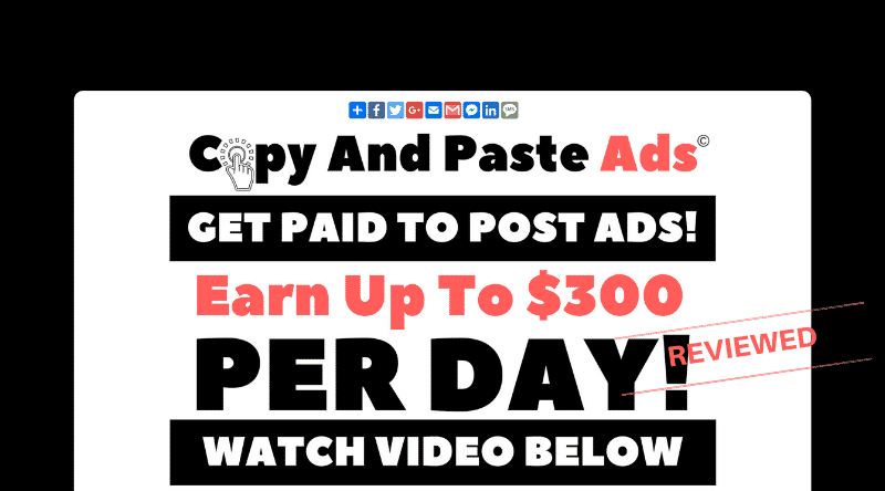 Copy And Paste Ads - Legit System or Big Scam? [Review] - Affiliate UNguru