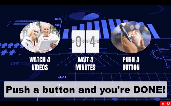 Push Button Claims in Sales Video
