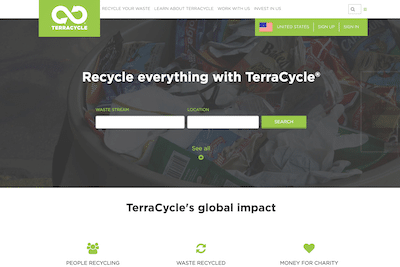 Terracycle Website Review Feature