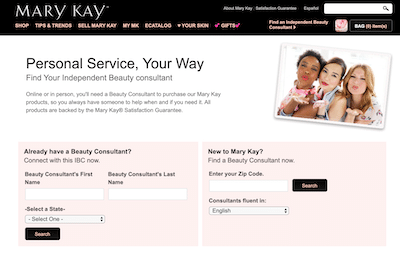 Mary Kay consultant website