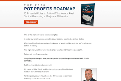 The 2020 Pot Profits Roadmap website