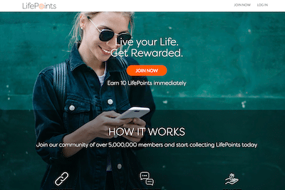 Make money with LifePoints taking surveys.