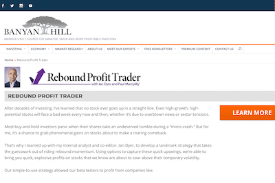 Banyan Hill's Rebound Profit Trader