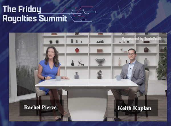 The Friday Royalties Summit featuring Rachael Pierce and Keith Kaplan explaining the benefits of joining the CoPilot by TradeSmith service.