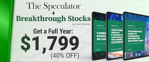 Contents of The Speculator and Breakthrough Stocks package.