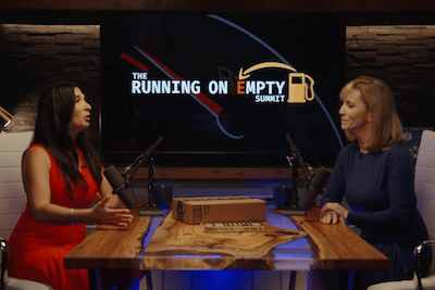 Nomi Prins discussing her "Tiny Firm Saving Amazon" warrant recommendation during the Running on Empty Summit on the Rogue Economics website with Kim Moening.