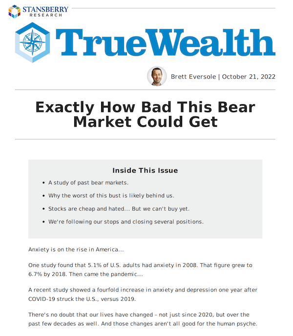 A preview of the monthly True Wealth newsletter.